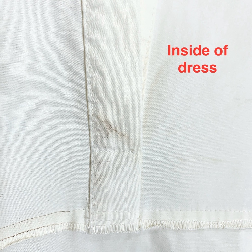 Bondi Born Estel Midi Dress (Sz M) Organic Cotton & Silk Kimono Sleeve Coconut - Picture 13 of 16